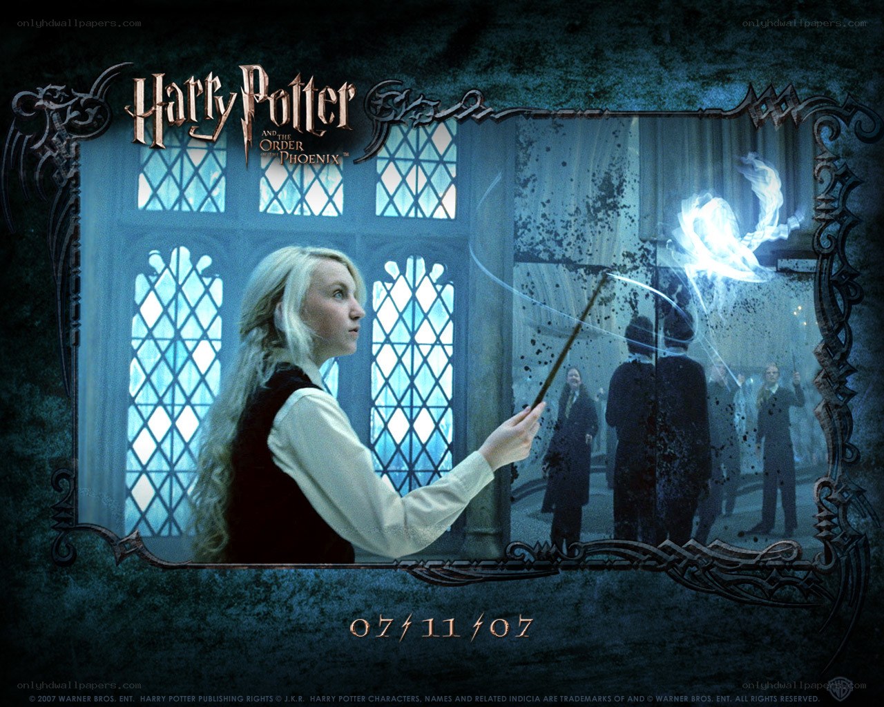 Draco Malfoy casting spell