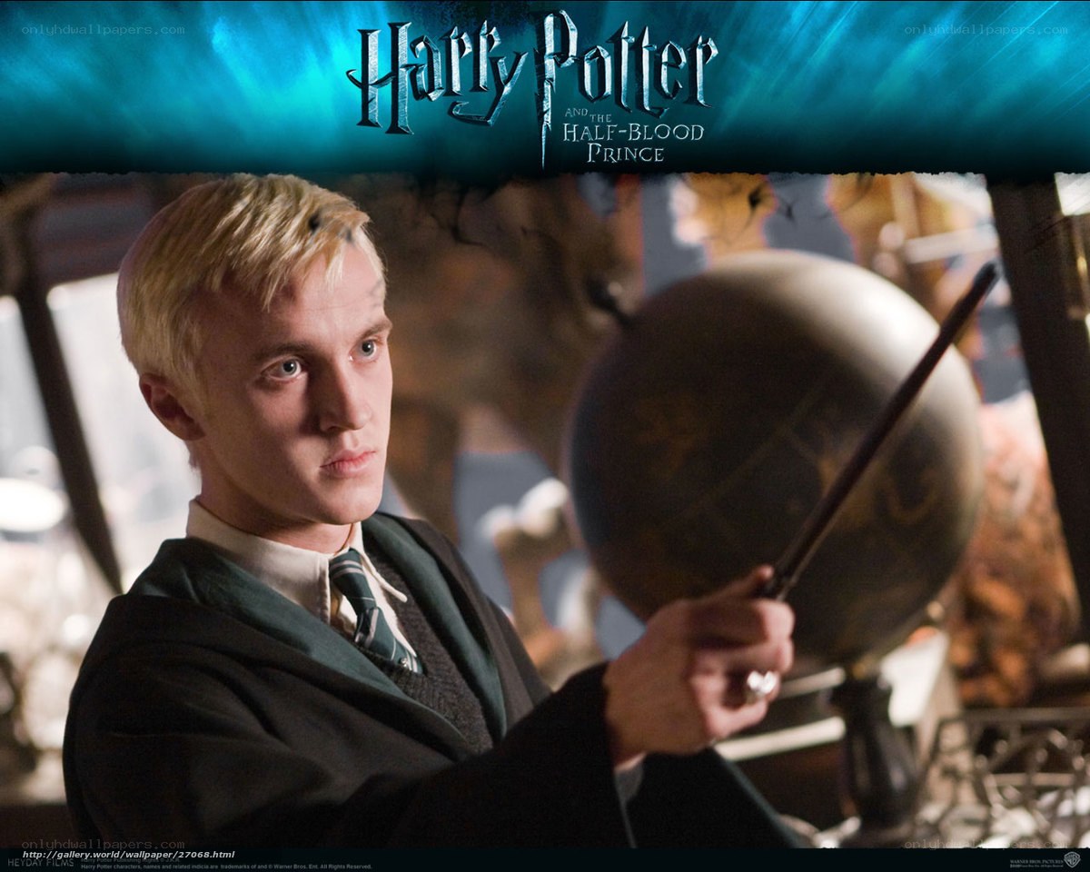 Draco Malfoy in the library