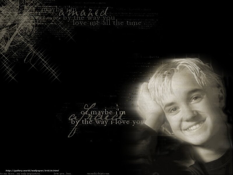 Draco Malfoy smiling