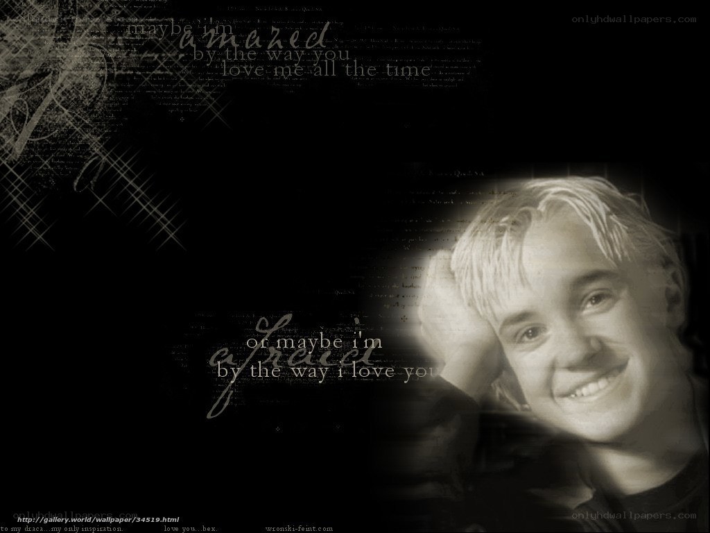 Draco Malfoy smiling