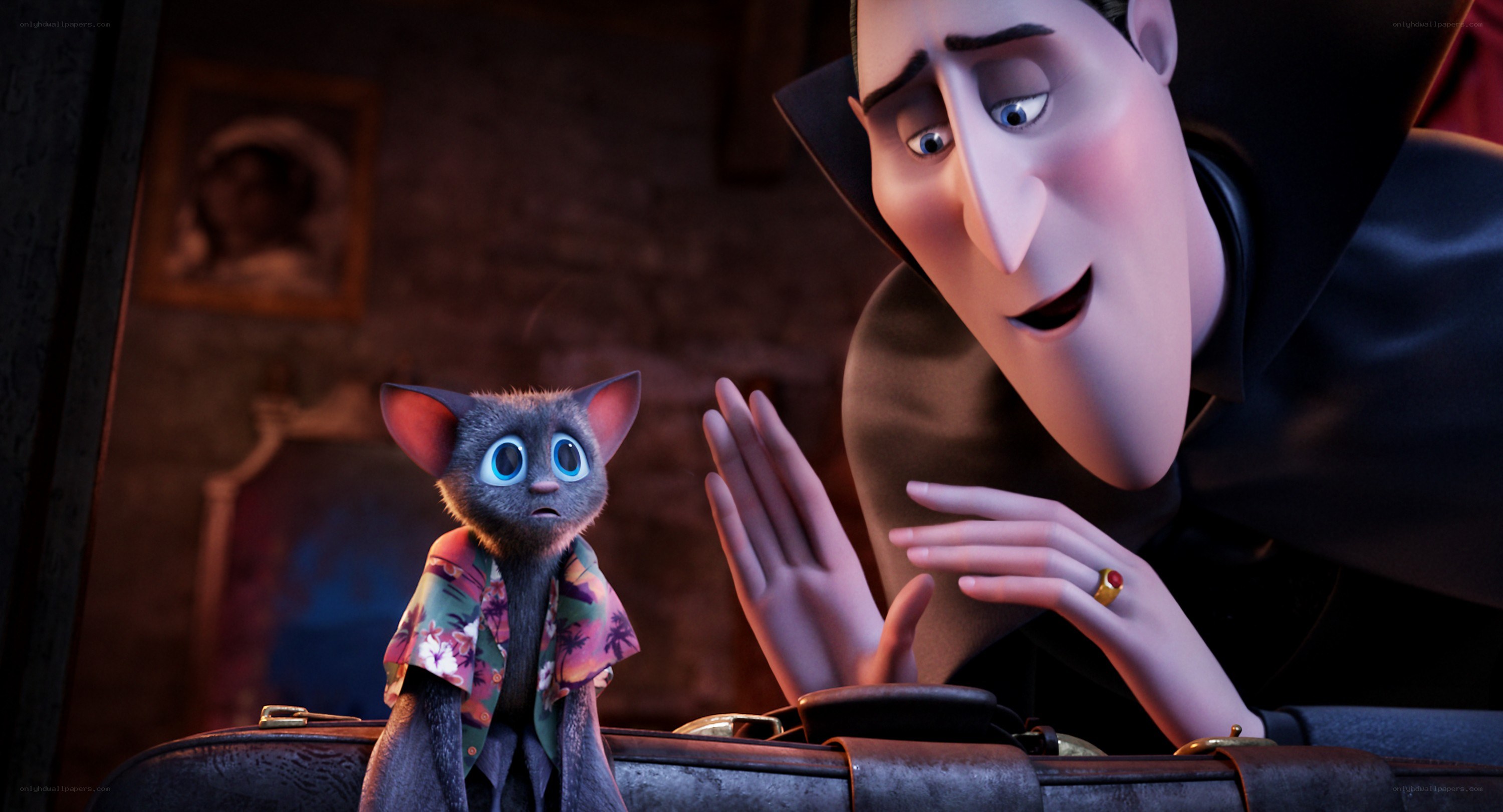 Dracula and his pet bat