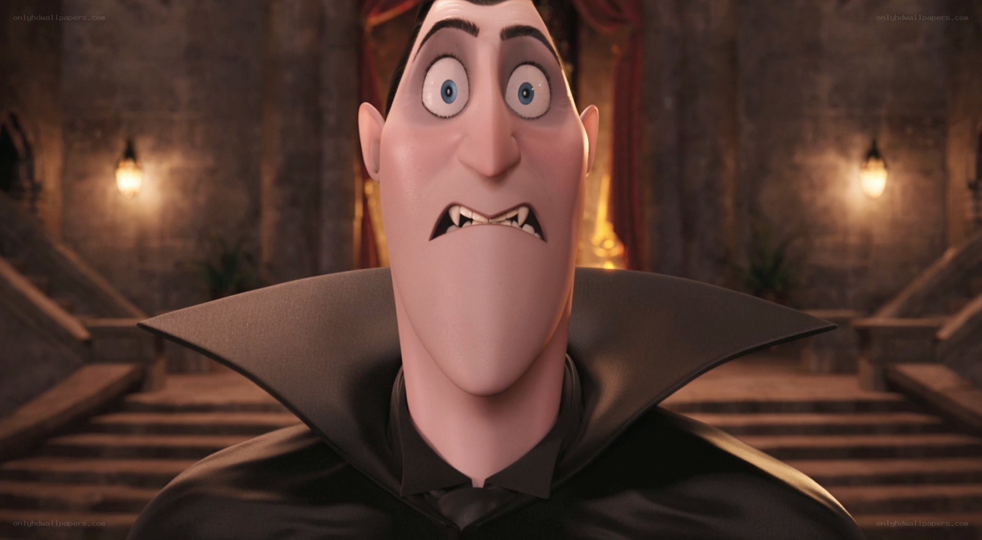 Dracula in a castle