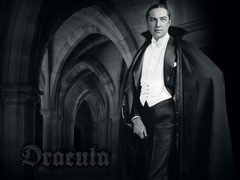 Dracula in a Gothic Hall