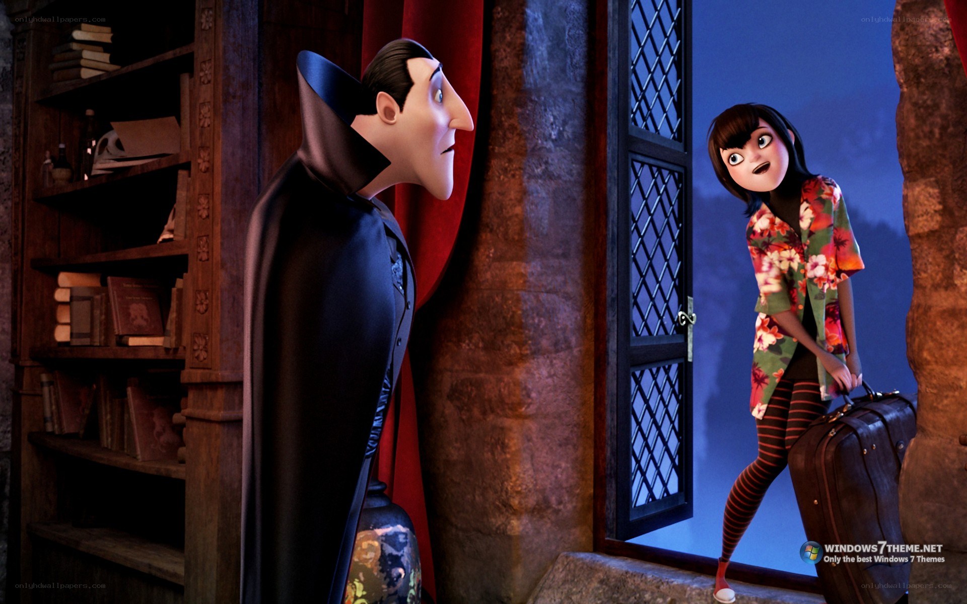 Dracula meets Mavis at the door