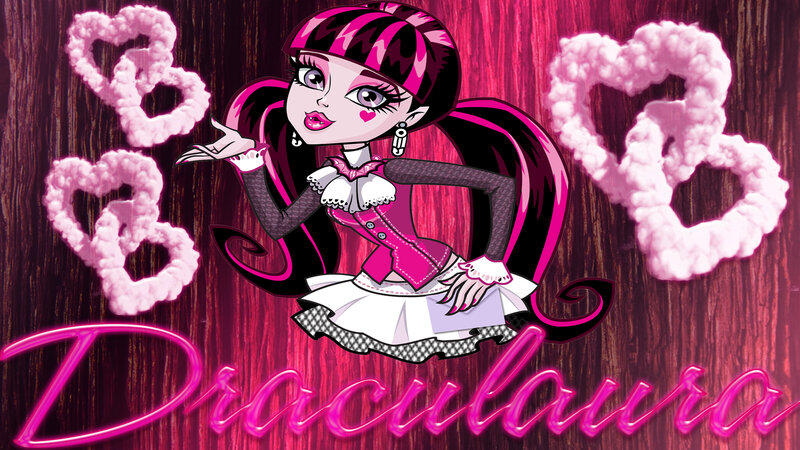 Draculaura Character — Pink, Playful