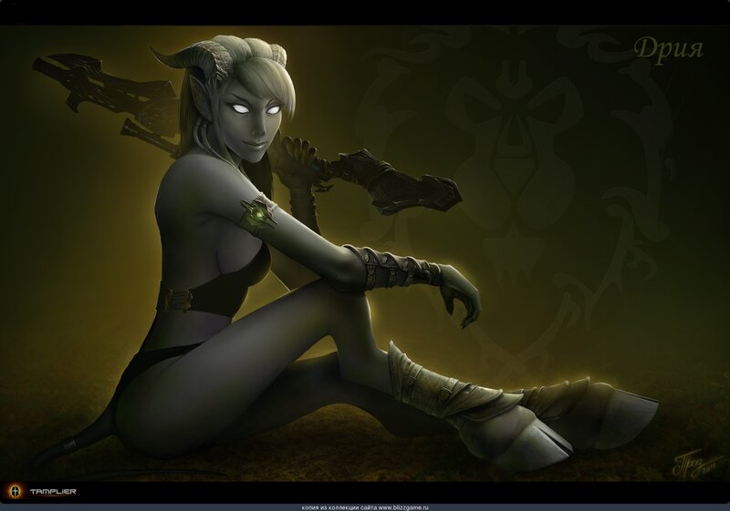 Draenei female warrior