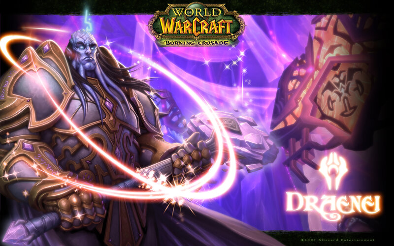 Draenei Warrior — Purple