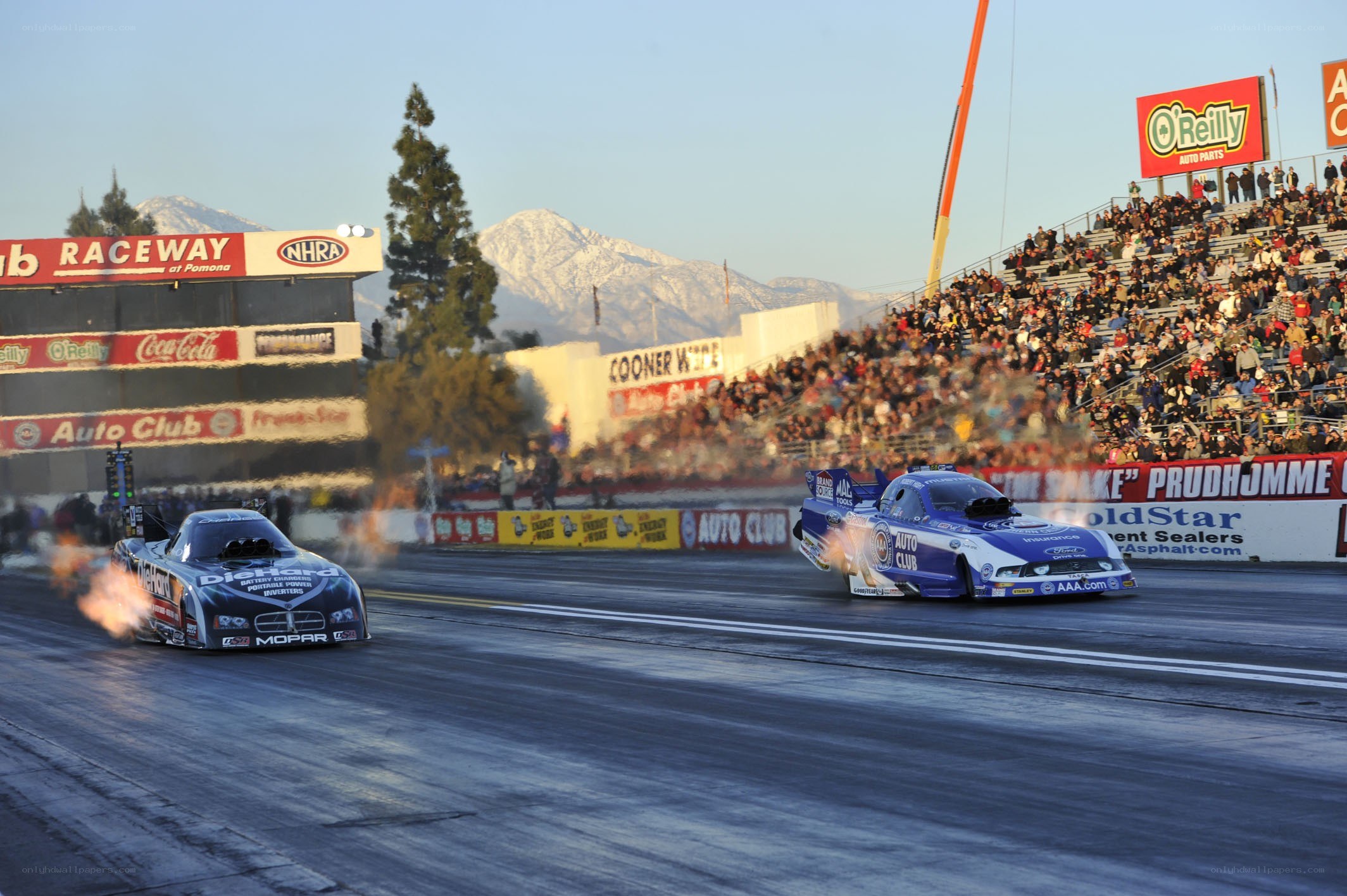 Drag racing at Pomona