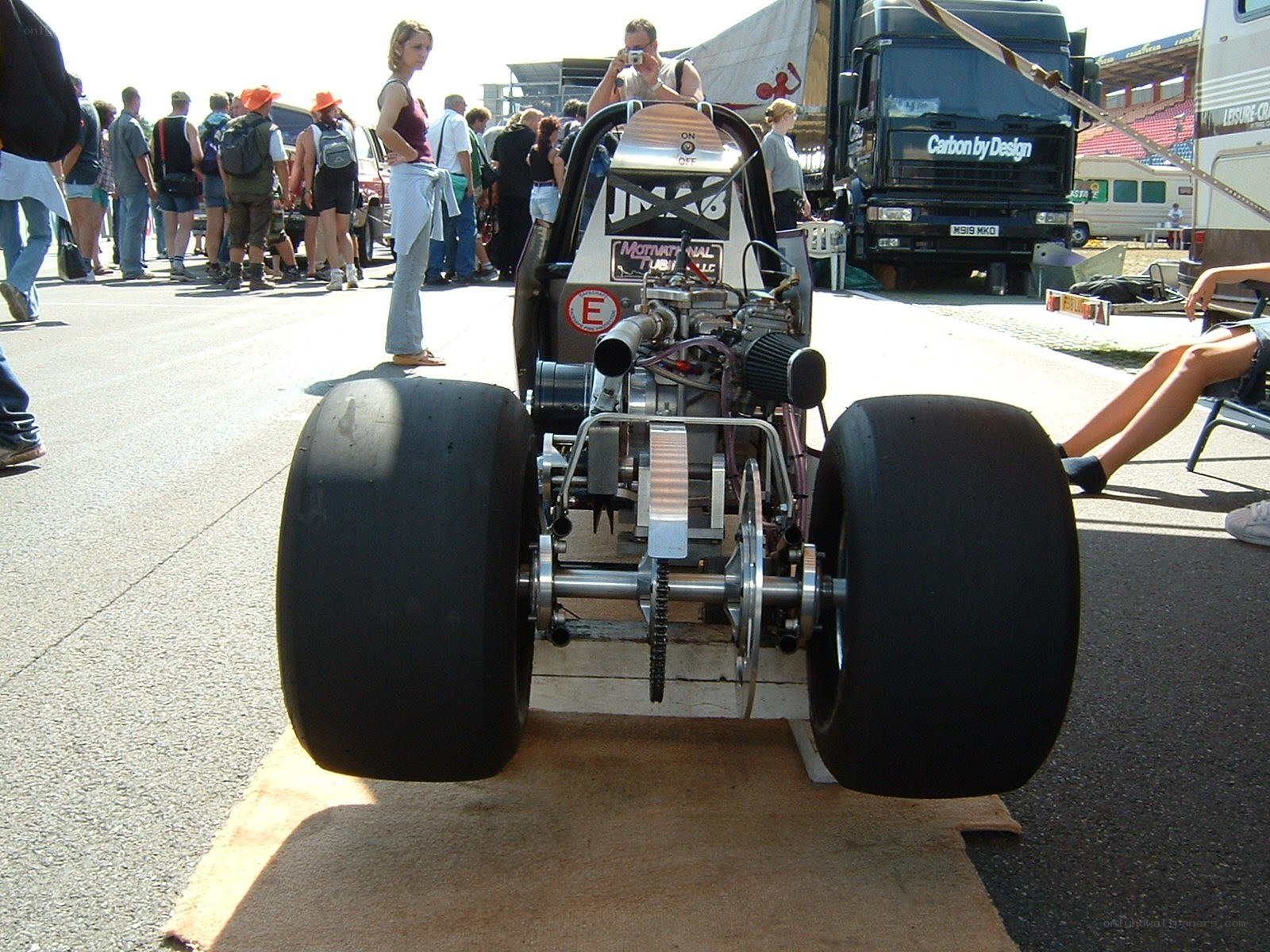 drag racing car at event