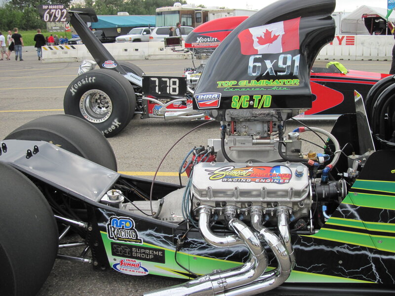 Drag Racing Car — Black, Active, Afternoon, Photograph