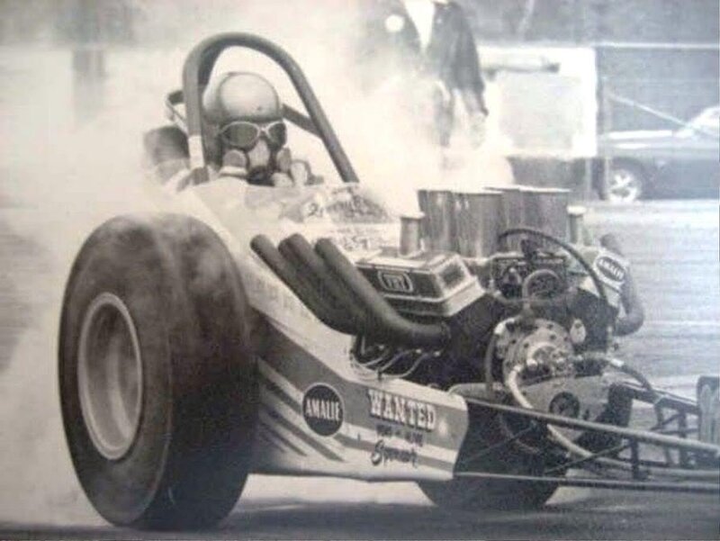 Drag Racing Car — Black, Dramatic
