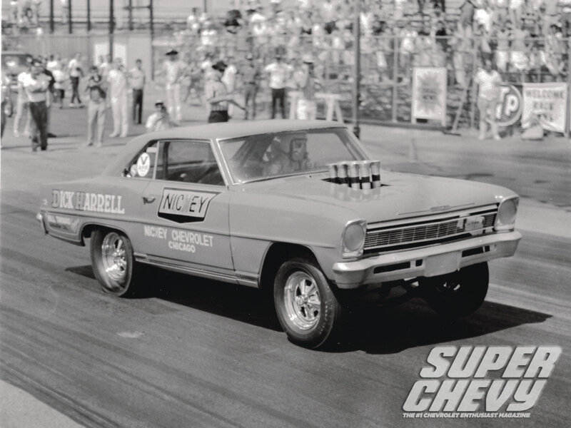 Drag Racing Car — Black, Dynamic, Afternoon, Photograph, Crowd
