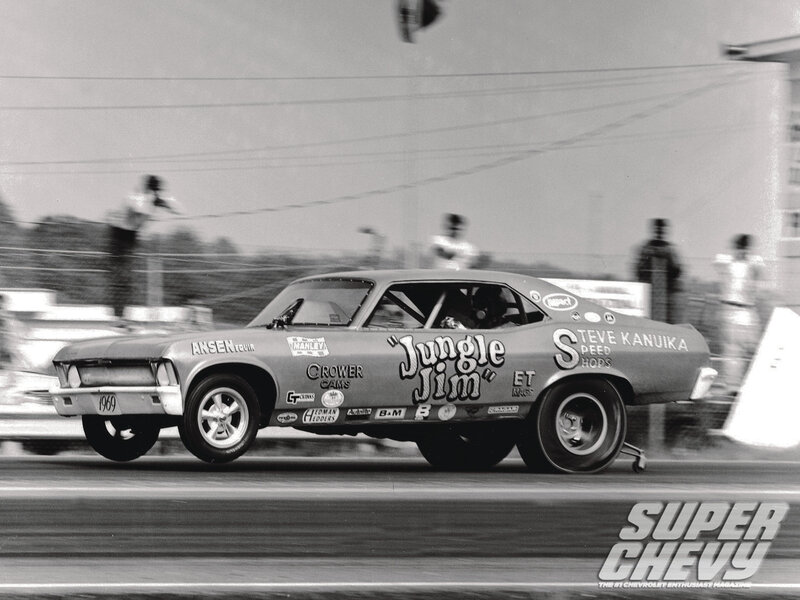 Drag Racing Car — Black, Dynamic, Afternoon, Photograph, Race Track, Spectators