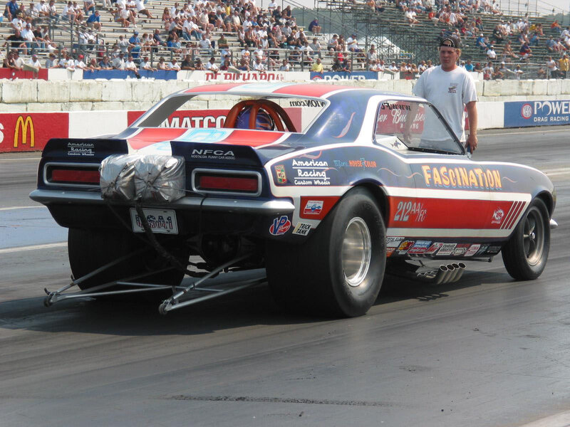 Drag Racing Car — Blue, Active