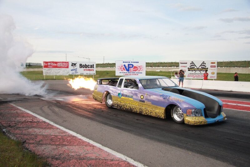 Drag Racing Car — Blue, Dramatic