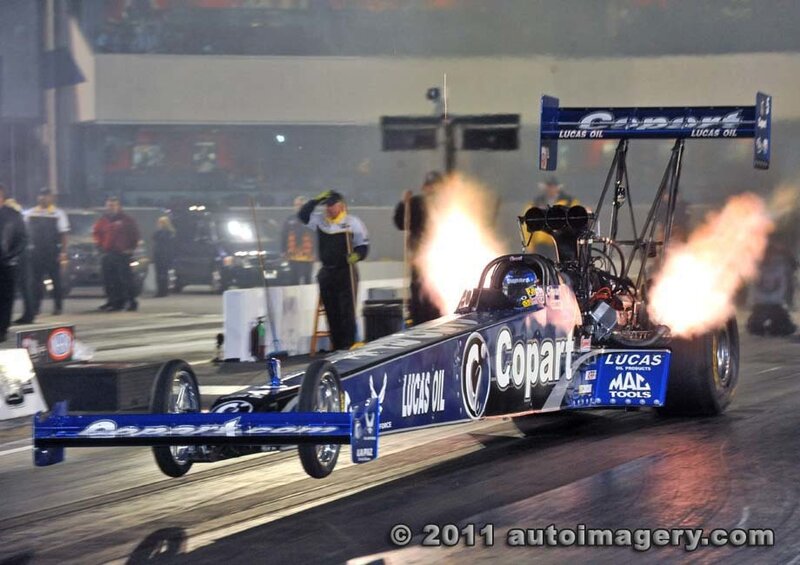 Drag Racing Car — Blue, Intense