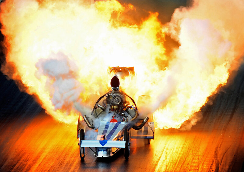 Drag Racing Car — Orange