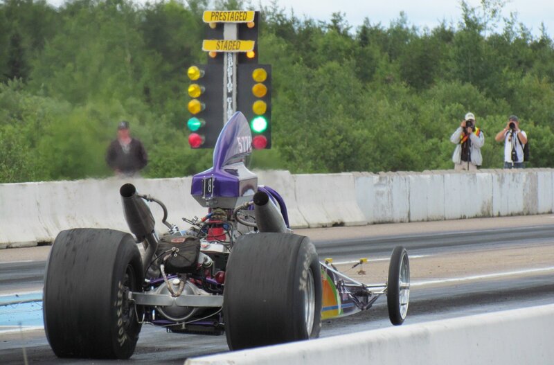 Drag Racing Car — Purple, Active