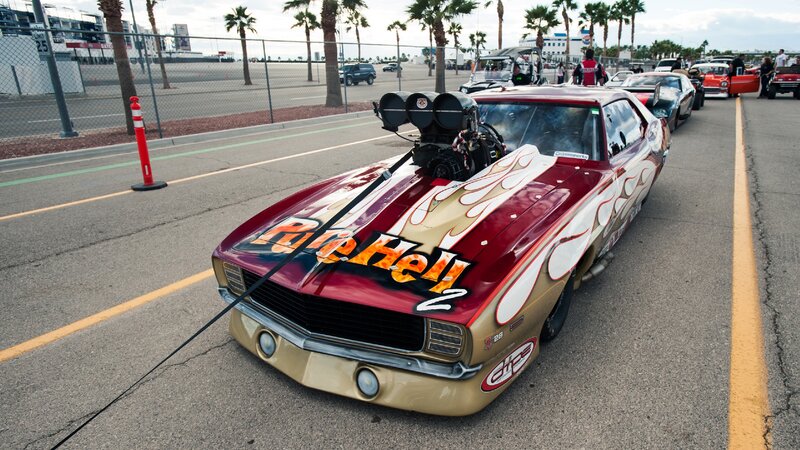 Drag Racing Car — Red, Active