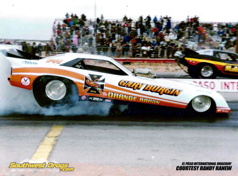 Drag Racing Car — White, Dynamic
