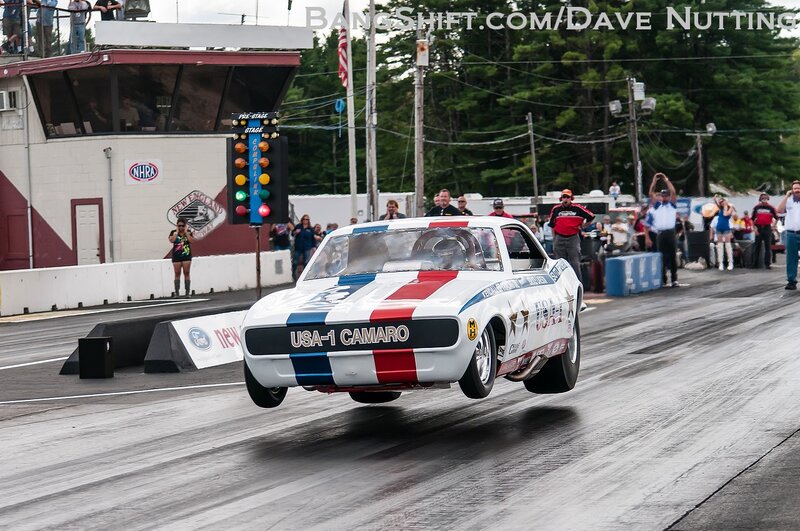 Drag Racing Car — White, Energetic
