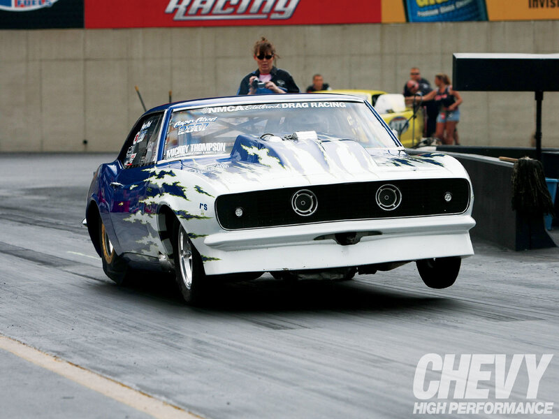 Drag Racing Car — White