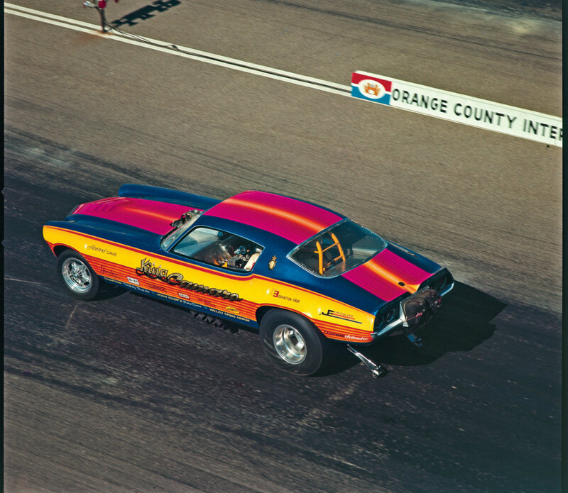 Drag Racing Car — Yellow, Dynamic