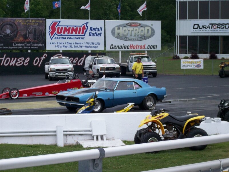 Drag Racing Cars — Blue, Active, Afternoon