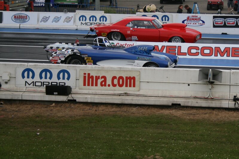 Drag Racing Cars — Blue, Competitive, Afternoon