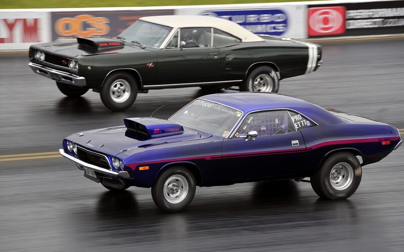 Drag Racing Cars — Blue, Dynamic