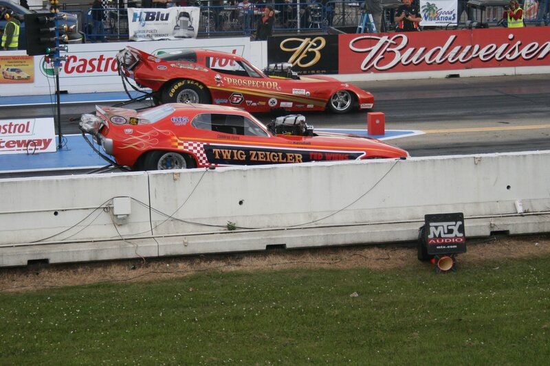 Drag Racing Cars — Red, Competitive, Afternoon, Photograph