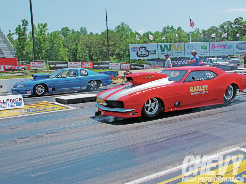 Drag Racing Cars — Red, Competitive, Afternoon