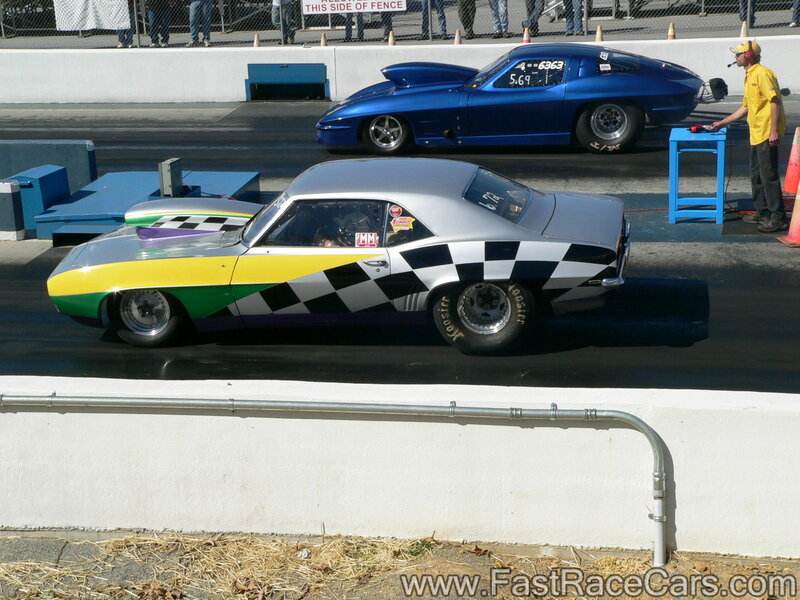 Drag Racing Cars — Silver, Competitive