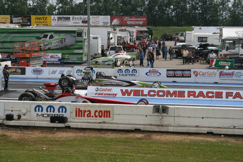 Drag Racing Cars — White, Active, Afternoon, Photograph, Race Track