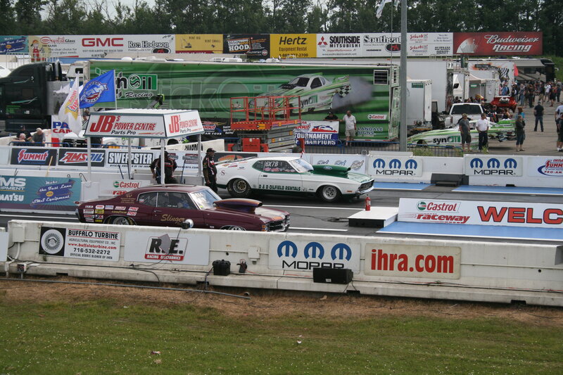 Drag Racing Cars — White, Active, Afternoon