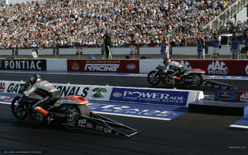 Drag Racing Motorcycles — Black
