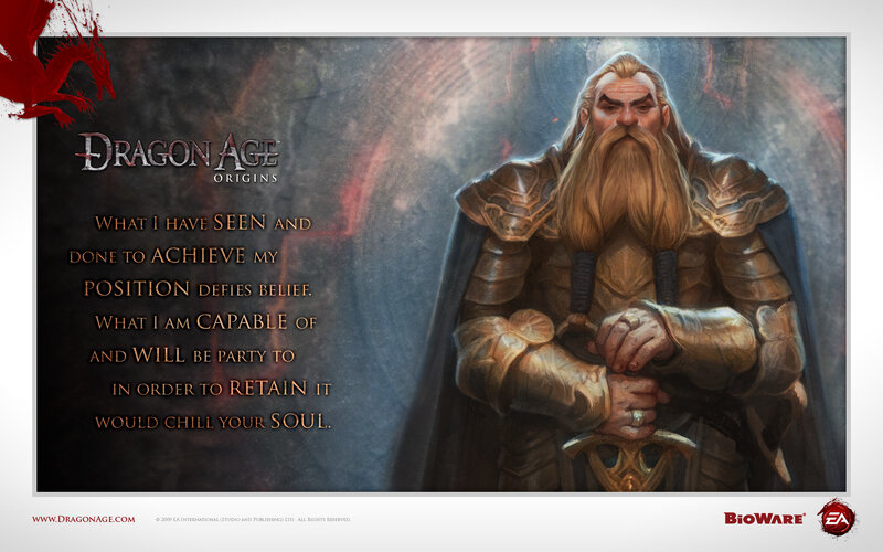 Dragon Age Origins character art