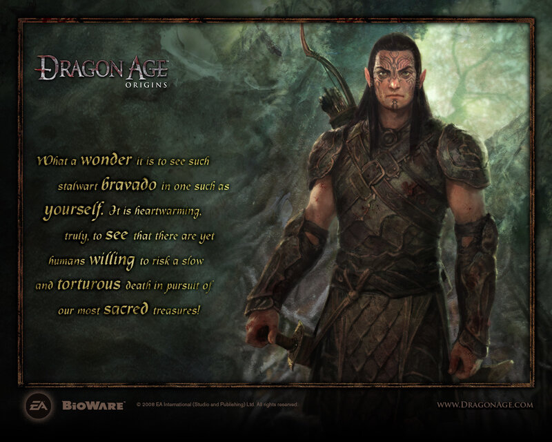 Dragon Age Origins character art