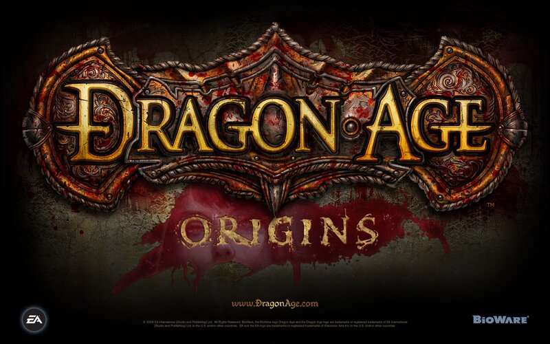 Dragon Age Origins Logo — Black, Dark