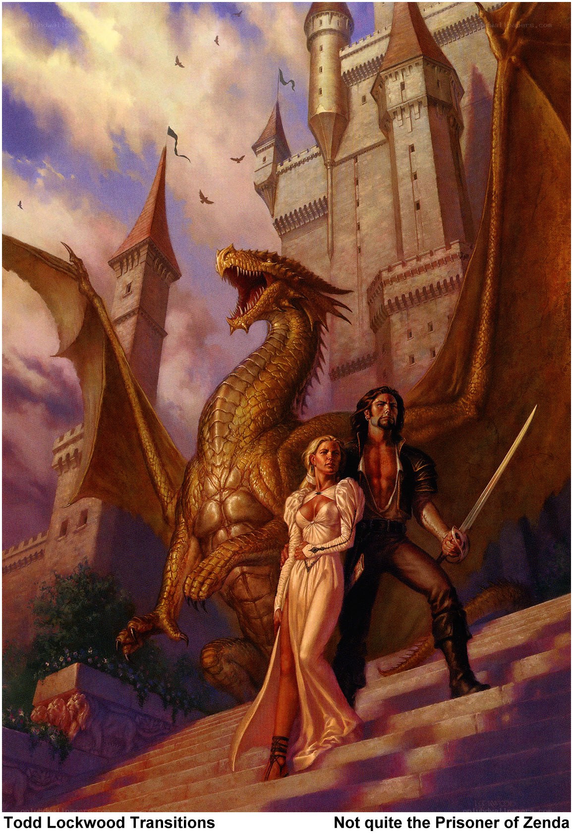 Dragon and adventurers