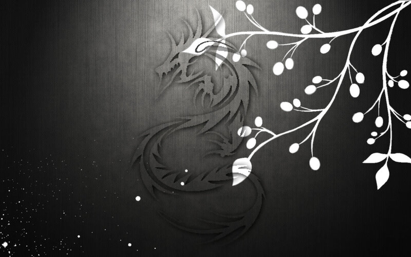 dragon and branch design