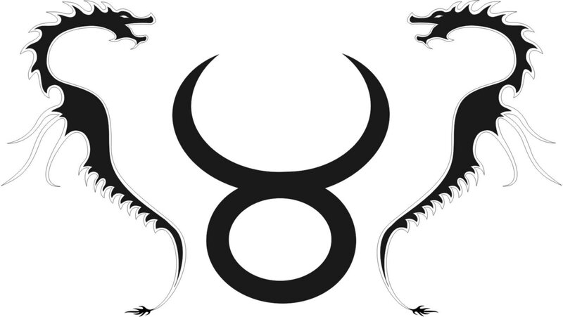 dragon and bull symbol