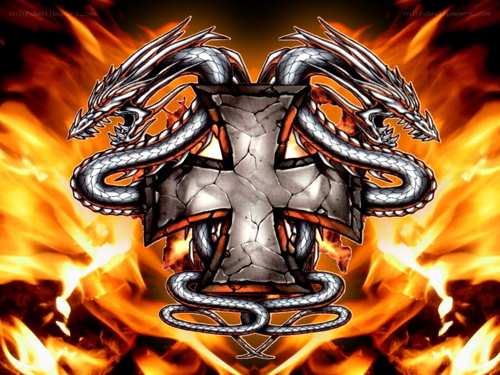 dragon and cross emblem
