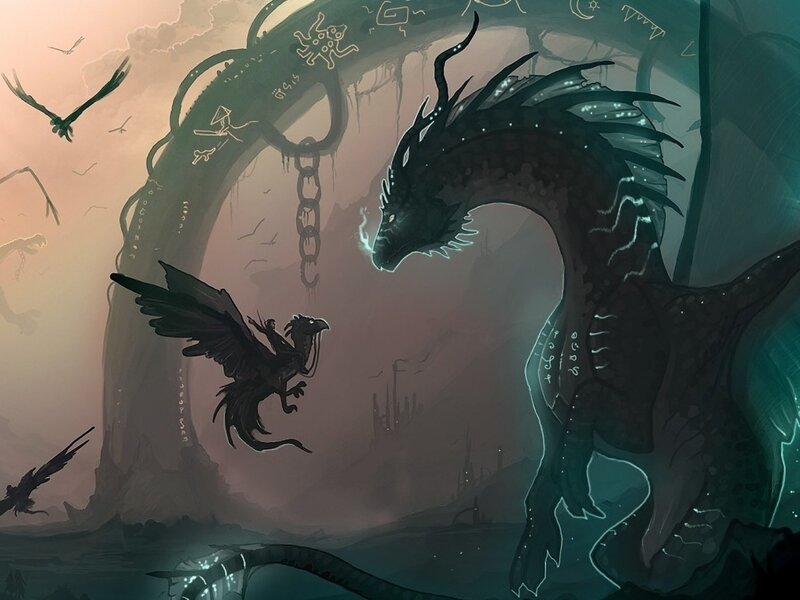 Dragon and Griffin