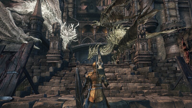 Dragon and Knight — Gray