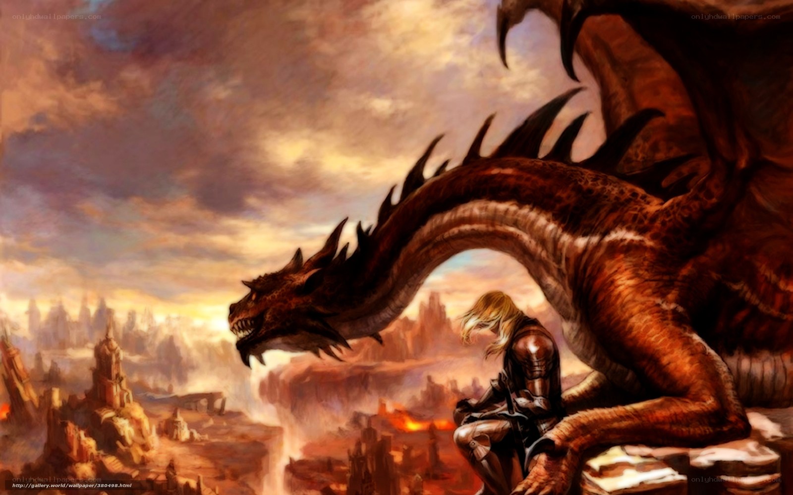 dragon and knight overlook ruins