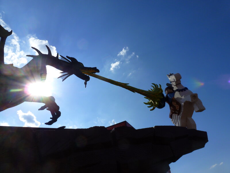 Dragon and Knight Statue