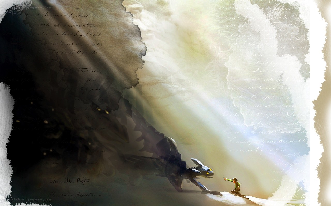 dragon and rider concept art
