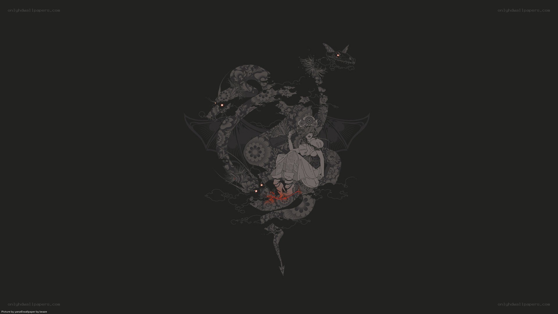 dragon and rider illustration