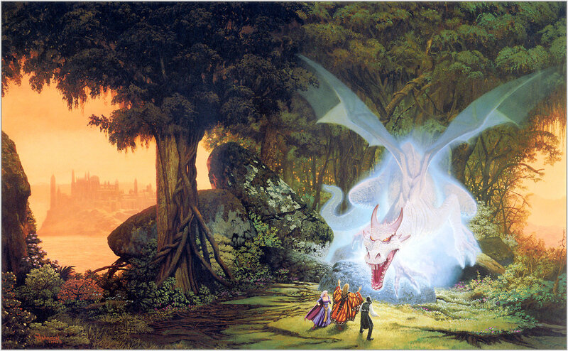 Dragon and Travelers — Green